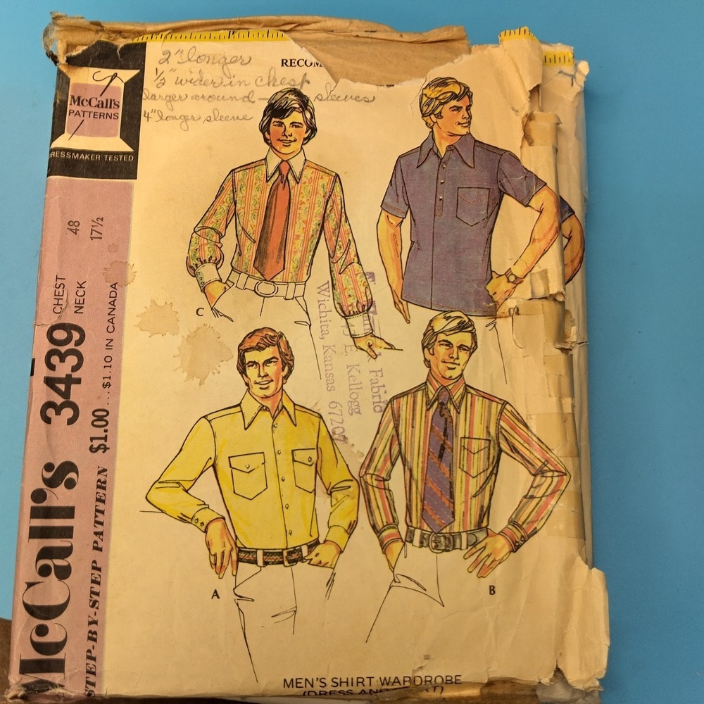 Huge Vintage Men's Sewing Pattern Lot McCall's Butterick 70s 80s 90s Sportswear - Picture 9 of 11